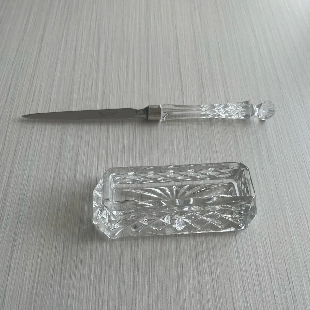 Crystal card holder & letter opener - Picture 8 of 10